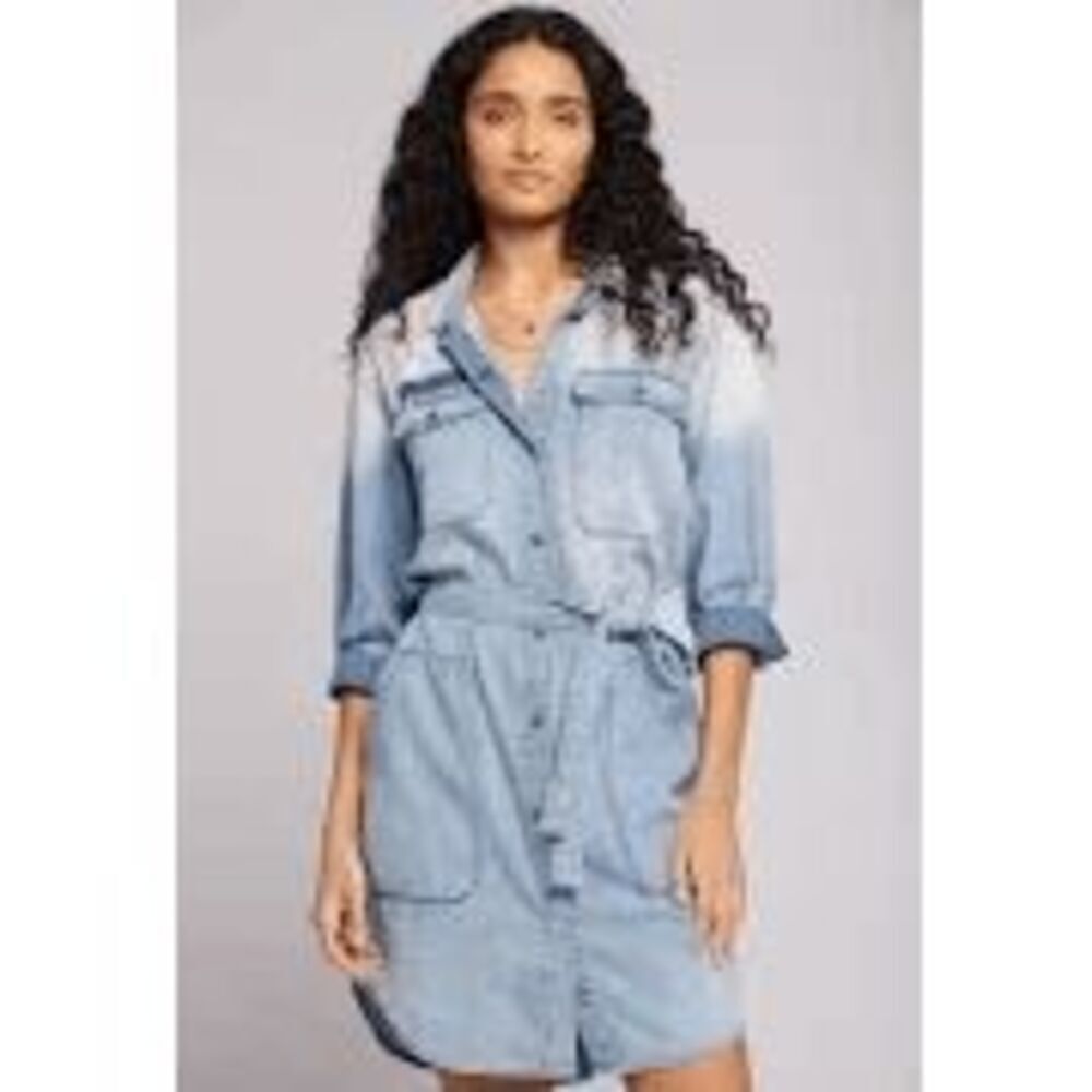 Current/Elliott Destiny Denim Shirt Dress NWT Sz S